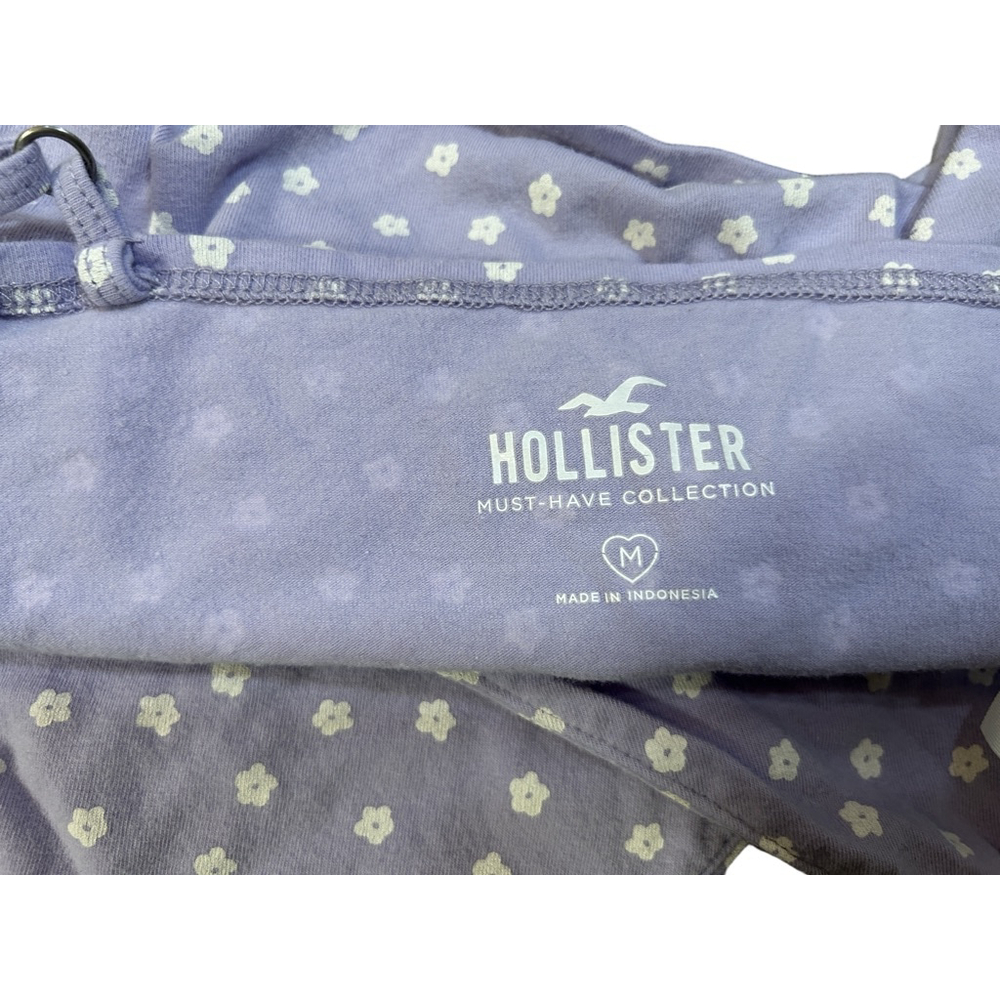 Hollister Purple Floral Crop Top M - Picture 4 of 7